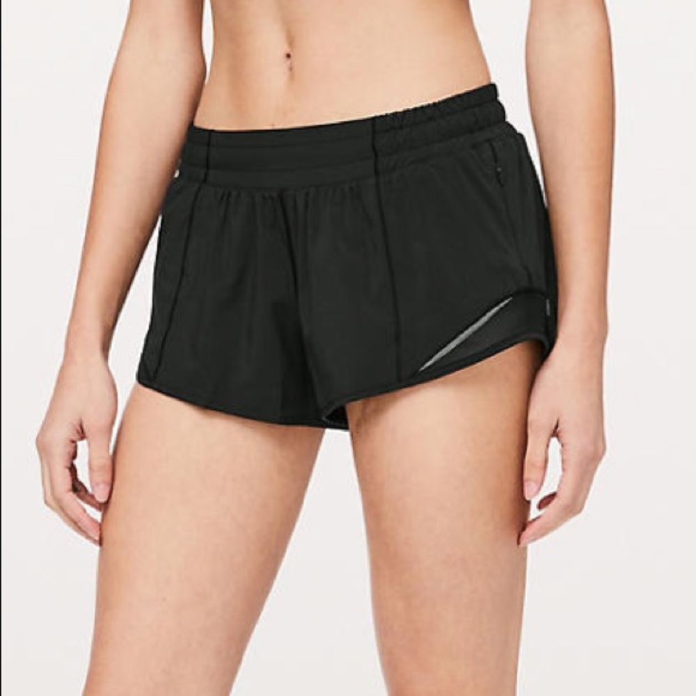 Lululemon Black Hotty Hot Shorts